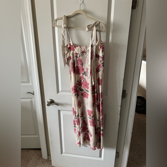 Free People Floral Layered Mesh Slipdress Size large - Picture 7 of 7